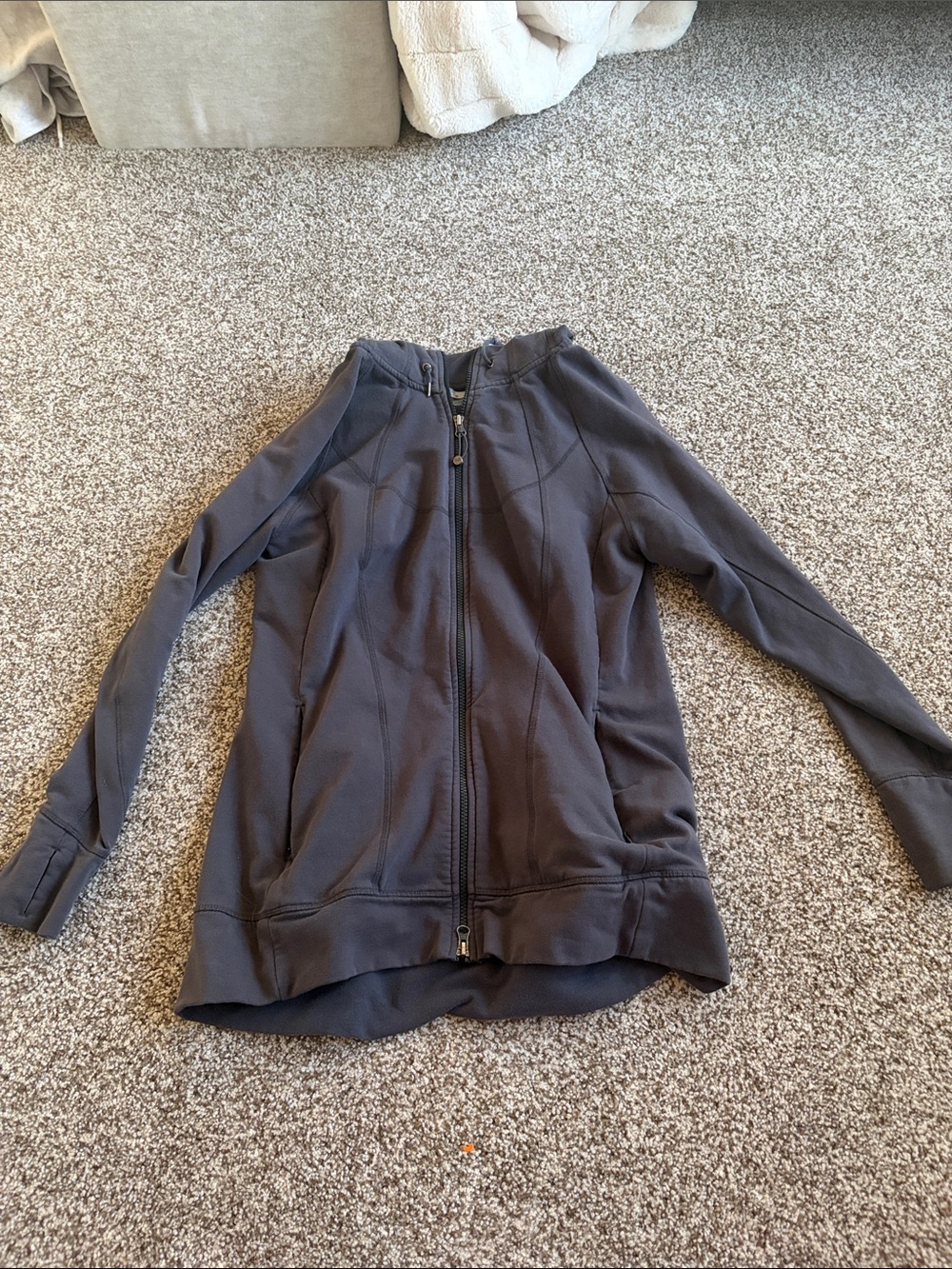 Athleta Charcoal Full-Zip Active Jacket